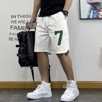 【Ready】? 23 summer five-t mens loose y brand -mat casl sports ps nme an versn of ps