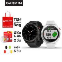 Garmin Approach S42 (ฟรี! ฟิล์มใส 2 ชิ้น + จุกปิด 5 ชิ้น + TSM Spunbond Bag) นาฬิกากอล์ฟ GPS พร้อมข้อมูลสนามกอล์ฟกว่า 42,000 ทั่วโลก (ประกันศูนย์ไทย 1 ปี)