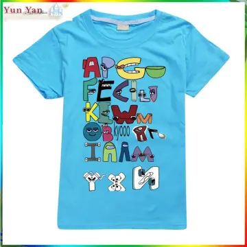 Alphabet Lore 3D Prints Children T-shirts Fashion Summer Short Sleeve  Tshirt Hot Sale Kids Casual Streetwear Clothes