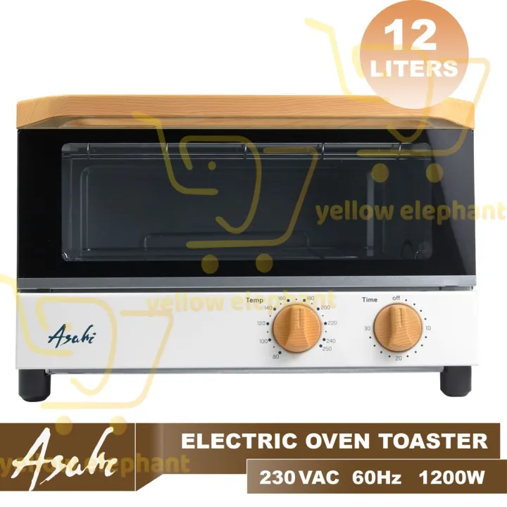c)Asahi Oven Toaster with Temperature Control and 30 min. Timer (12 LITERS) Lazada PH