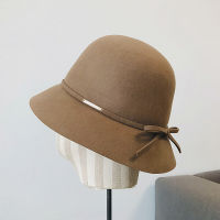 2020 New Wool Felt Cloche Fedora Hat Ladies Church Derby Party Fashion Winter