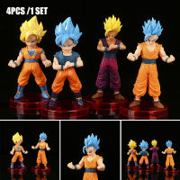 4pcs/set DragonBall Son Goku Vegeta Figures Anime Statue Model Toys ActionfunFor Adults KidsAnime Statue Model Toys Action Figure Toy CollectionDragonBall Figures