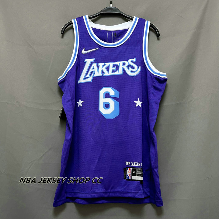 Men's Los Angeles Lakers LeBron James Jordan Brand Purple 2021/22