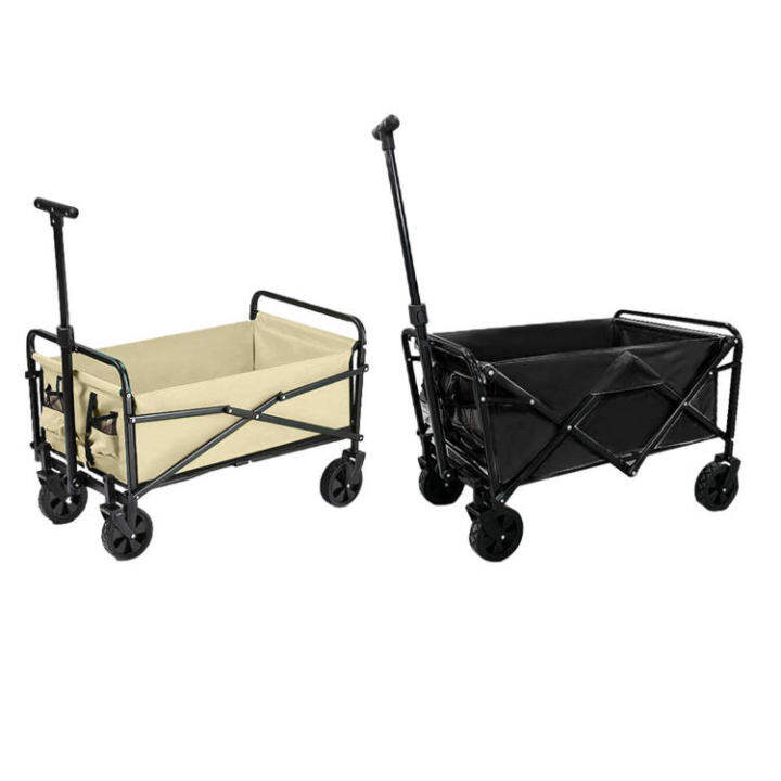Folding Cart With Wheels 264 Lb Carts With Wheels Folding Beach Trolley 