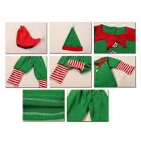 Adult Kids Family Christmas Costume Elf Christmas Costumes Outfit Suit Santa Elf Costume Funny Cosplay Party