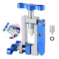 ▽▬ 2 in 1 Bike Hydraulic Disc Brake Oil Needle Tools Driver Hose Cutter Cable Pliers Olive Connector Insert BH59 BH90 Install Press