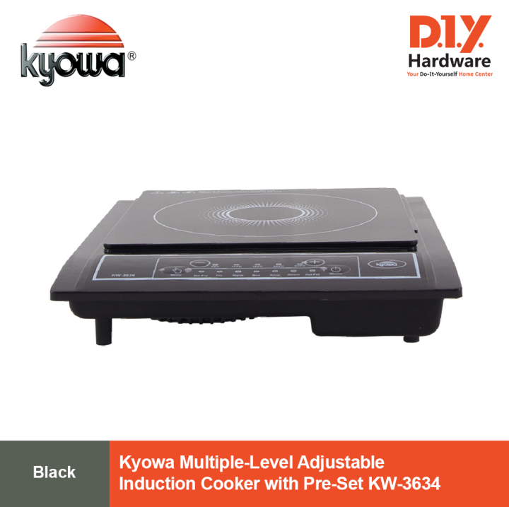 Kyowa MultipleLevel Adjustable Induction Cooker with PreSet KW3634
