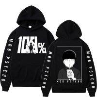 Anime Mob Psycho 100 Double Sided Print Hoodie Funny Shigeo Kageyama Manga Oversized Hoodies Men Fashion Loose Sweatshirt Size XS-4XL