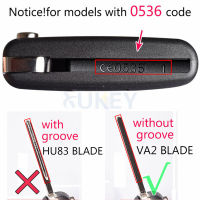 รถ Remote Key Shell สำหรับ Peugeot 308 207 307 3008 807 Expert Partner สำหรับ Citroen C2 C3 C4 Picasso เปลี่ยน2 3ปุ่ม