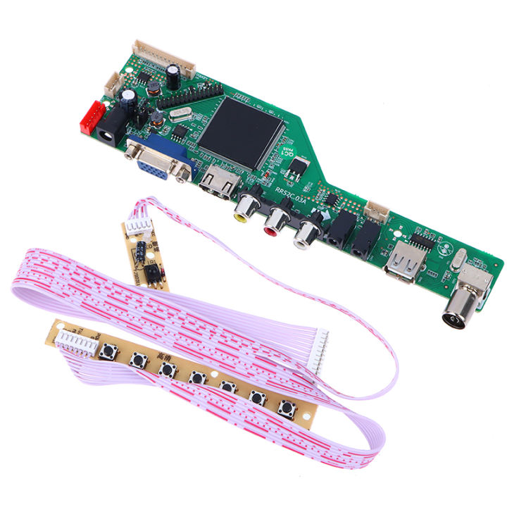 xunxingqie-1ชุด-lcd-tv-เมนบอร์ด-drive-board-rr52c-03a-รองรับ-dvb-t-dvb-t2พร้อมรีโมทคอนโทรลฟรี