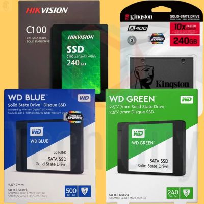 ลด 50% (พร้อมส่ง)SSD ประกัน 3 ปี 5 ปี WD Green Blue Kingston HIKVISION ของใหม่ เอสเอสดี 2.5 SATA III 120GB 240GB 480GB 500GB ของแท้ HIK(ขายดี)