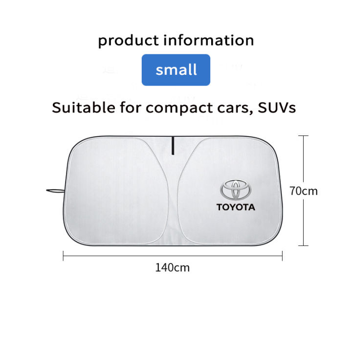 konnwei-1pcs-toyota-ม่านกันแดดรถยนต์-ม่านบังแดด-ด้านหน้ารถยนต์-ที่บังแดดกระจกหน้ารถยนต์-ที่กันแดด-แผ่นบังแดด-กันความร้อน-ม่-พับเก็บได้-ใช้กับ-hillux-yaris-ativ-corolla-cross-fortuner-camry-veloz-bz4x-