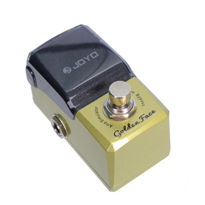 ironman-jf-308-gloden-face-marshall-style-amp-simulator-mini-series-effect-pedal-with-golden-connector-and-mooer-knob