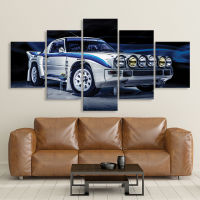 Modern Wall Art Modular Pictures HD Print 5 Pieces Retro Car Poster RX7 Sports Racing Car Canvas Painting Home Decoration Frame