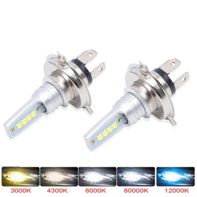 2Pcs H7 H4 Led Car Headlight H1 H8 H9 H11 9005 9006 HB4 9012 Auto Fog Lights CSP 6000K 8000K 12000LM 80W 12V Canbus Lamps Bulbs  LEDs  HIDs