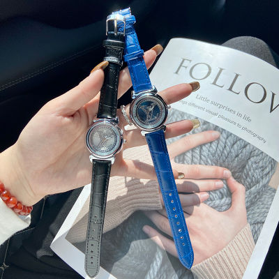 ผู้หญิงนาฬิกาแฟชั่นพรีเมี่ยมผู้หญิงนาฬิกาข้อมือ2022ใหม่นักเรียนนาฬิกาศิลปะสไตล์ สุภาพสตรีนาฬิกาควอตซ์เพชร