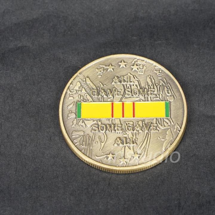 เหรียญสงครามเวียดนามดั้งเดิมทุกคนให้เหรียญที่ระลึกเหรียญที่ระลึกสำหรับเหรียญทหารผ่านศึกเวียดนาม