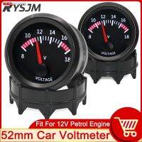 ❦❍ 12v Voltmeter for Cars 52mm Voltmeter Display 8-18V Pointer Volt Gauge Voltage Meter Battery Level Indicator Car Clock 12v Gauge