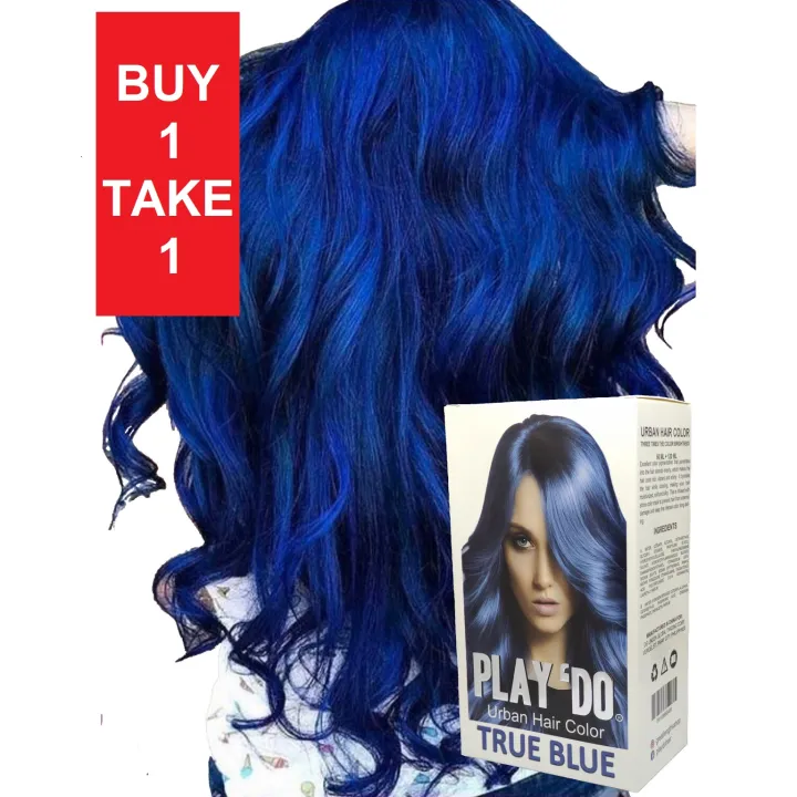 Play Do Urban Hair Color Bright True Blue 180 ml Hair Color Cream