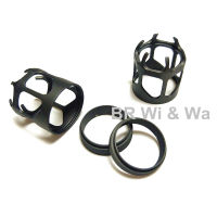 BR Wi &amp; Wa Six Claw Shape Fission Metal Trim Ring-สำหรับ #16 Reel Seat Hood (Lspktk Mk) ส่วนประกอบซ่อมคันเบ็ด