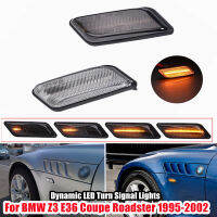 2ชิ้น LED แบบไดนามิกด้านข้าง Marker ไฟเลี้ยวสำหรับ BMW Z3 E36 Coupe Roadster 1995-2000 2001 2002รถอุปกรณ์เสริม