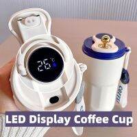 Spot goods420ml Smart Coffee Cup 316 Liner Office Insulation Drinking Mug Girl Thermos With LED Temperature Display Leakproof Vacuum Flask