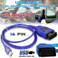 Lia สาย USB KKL 409.1 OBD II OBD เครื่องอ่านโค้ดสำหรับรถยนต์