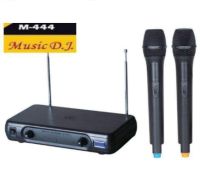 ไมค์โครโฟน ไมค์ไร้สาย ไมค์ลอย wireless microphone VHF ไมค์ลอยคู่ Music D.J. รุ่น M444 ?✔(จัดส่งฟรีส่งไว) มีเก็บเงินปลายทางได้