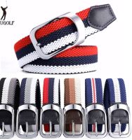 ✼ Golf trouser belt canvas braided belt mens and womens non-hole elastic elastic belt versatile leather trouser belt