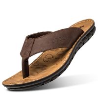 ♠○ Leather Sandals Shoes Men