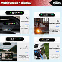 Futhope ซ่อน HUD Head-Up Display สำหรับ Tesla รุ่น3 Y 2018-2022ตัวบ่งชี้ความเร็ว Electronics Digital Car GPS LED ปลอดภัยในการขับขี่