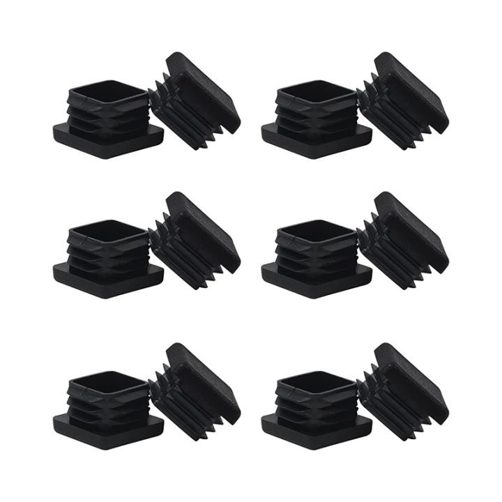 200pcs-1-inch-square-tube-end-cap-plastic-plugs-tube-end-caps-post-pipe-cap-cover-tubing-insert-chair-glide-plugs