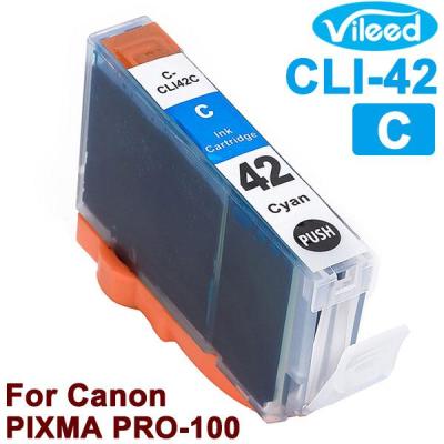 Compatible 1pc CLI-42 Cyan Ink for Canon Print Cartridge 42 C CLI42 Replacement Color Inkjet  with for Canon PIXMA PRO-100 PRO100 color Printer