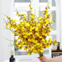 [COD] flower simulation oncidium dancing artificial living room interior decoration fabric bouquet