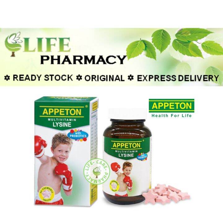 APPETON Multivitamin MV Lysine Chewable Tablet/SYRUP Improved Appetite