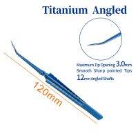 Titanium Akahoshi Prechopper Forceps Angled Head เครื่องมือทาตา