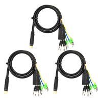 3Pcs 60cm E-Bike 9Pin Motor Convert Extension Cable Cord Waterproof Connector for Front Rear Wheel Hub Motors