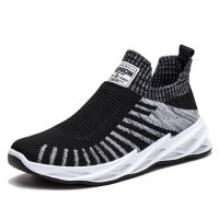 2022 Autumn New Mens Shoes Fly Woven Breathable Mesh Fashion Casual Shoes Trend Large Size Mens Sports Shoes Wholesale