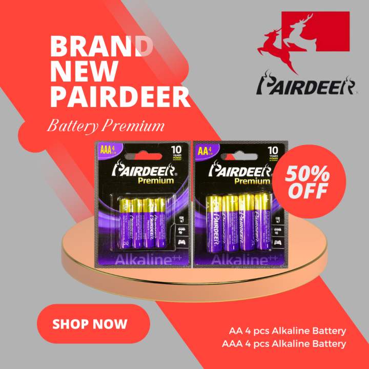 [Ready Stock] Pairdeer Ultra Premium Battery AA / AAA LR03 1.5V ...