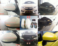 ฝาครอบกระจกมองข้างพร้อมไฟเลี้ยว LED Honda CITY JAZZ MOBILIO BRV  ปี14-19 ทรงศูนย์