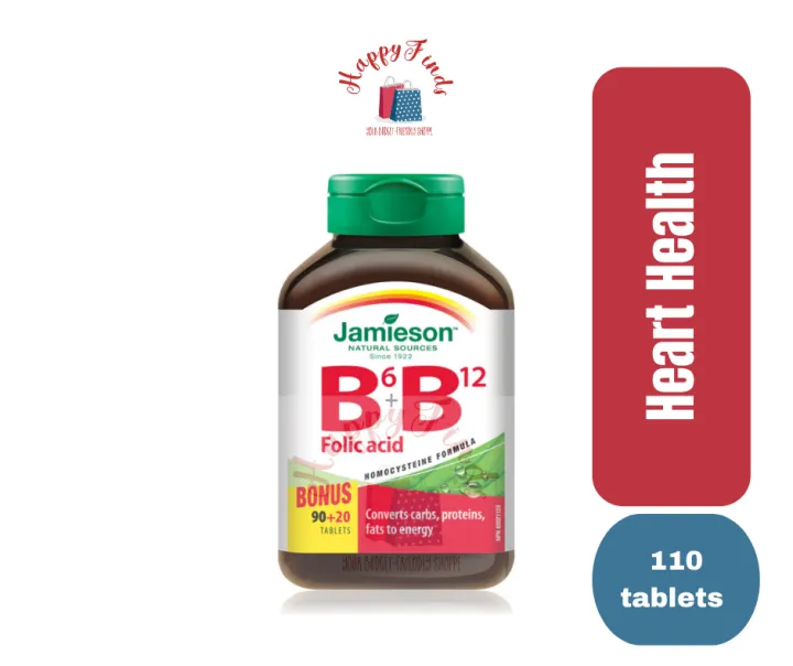 Jamieson Vitamin B6, Vitamin B12 And Folic Acid, 110 Tablets 🇨🇦 | Lazada PH