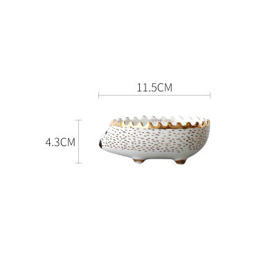 Hedgehog Phnom Penh bowl ceramic Nordic small bowl dessert bowl fruit bowl salad bowl cute animal cutlery cartoon measuring cup