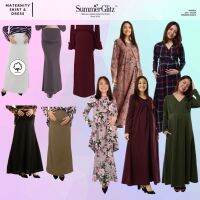 SummerGlitz Maternity Skirt A Line Long Women Kain Panjang Mengandung Muslimah Labuh