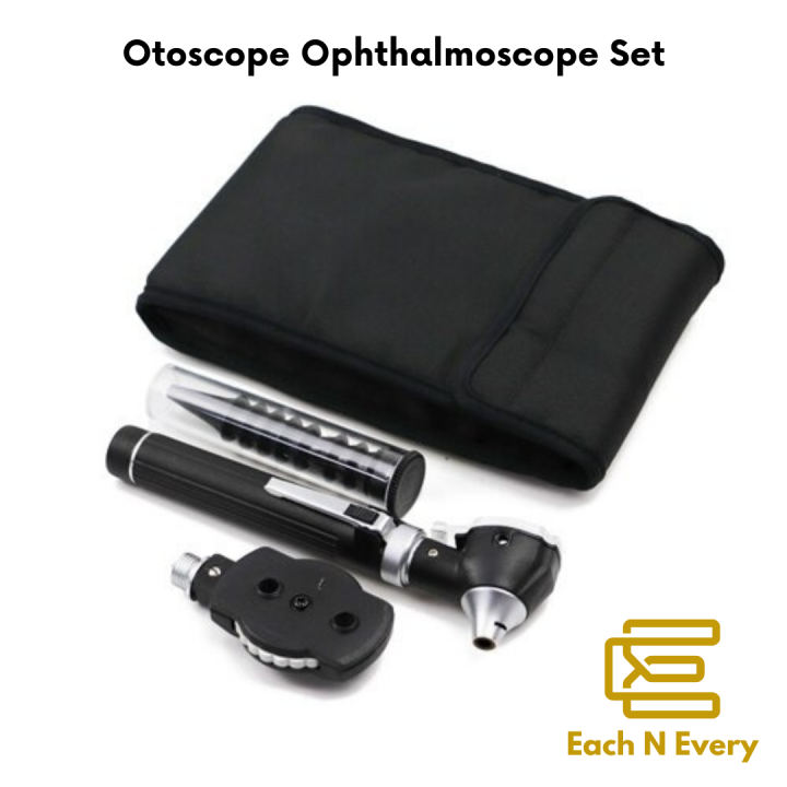Fiber Optic Mini Otoscope Set Diagnostic Examination Set Pocket Size