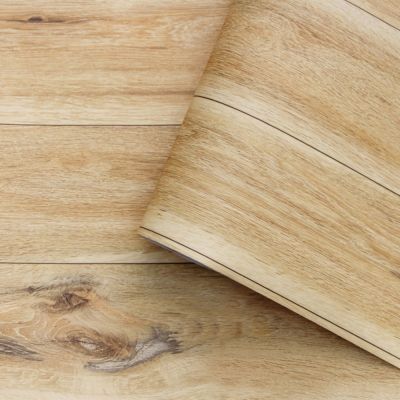[24 Home Accessories] Faux Distressed Wood Plank วอลล์เปเปอร์ Peel And Stick ไวนิล Self-Adhesive Contact Paper สำหรับตกแต่งผนังห้องนอนและห้องน้ำ