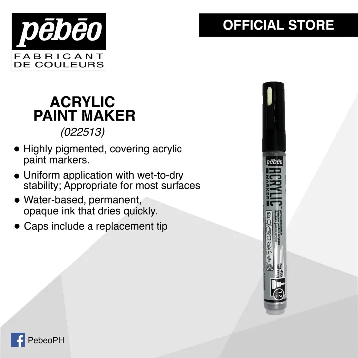 PEBEO Acrylic Paint Marker Gray 201435 Lazada PH
