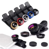 3-in-1 Phone Camera Lens Kit Fisheye Mobile Phone Lenses 0.67X Zoom Wide Angle Macro HD Universal Camera Lens For All Smartphone Smartphone Lenses