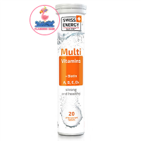 Swiss Energy Multi Vitamins+Biotin วิตามินรวม 12 ชนิดผสมไบโอติน [1หลอด]