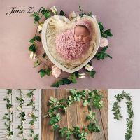 Simulation rose vine rose leaf rattan willow leaf yugali baby photo birthday layout newborn photography props