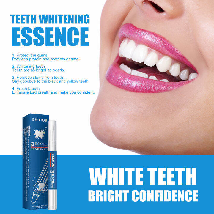 Eelhoe 3 Days Teeth Whitening Gel Pen Fresh Breath Tooth Bleach Serum